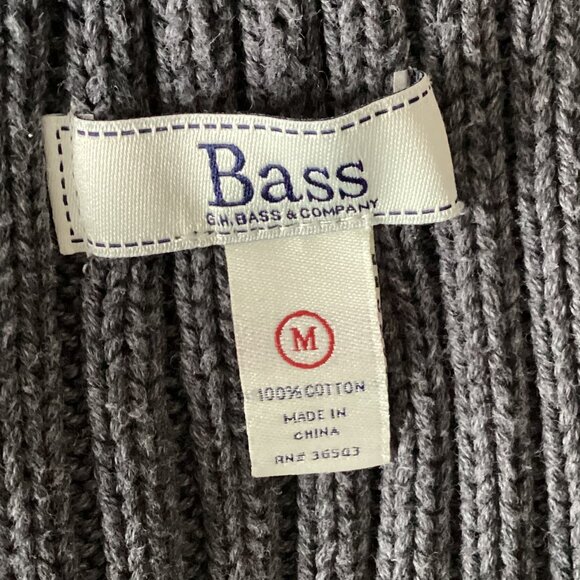 Bass & Co Women's Sleeveless Open Front Cable Knit Sweater Vest Size M Dark Gray - Picture 6 of 6